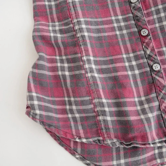 Harley-Davidson Burgundy Checker Snap Front Button Up Shirt Med - Picture 8 of 12